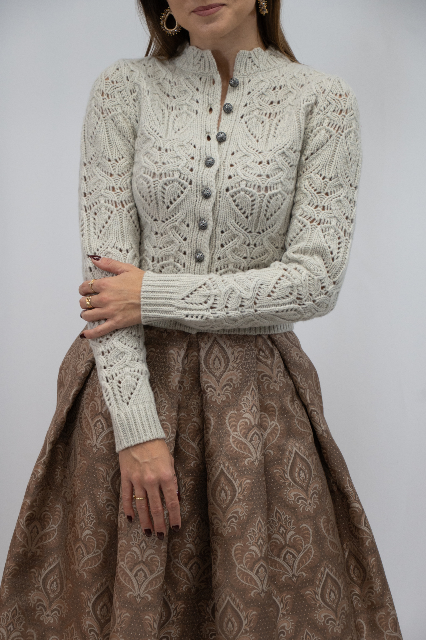 Strickjacke Aria creme