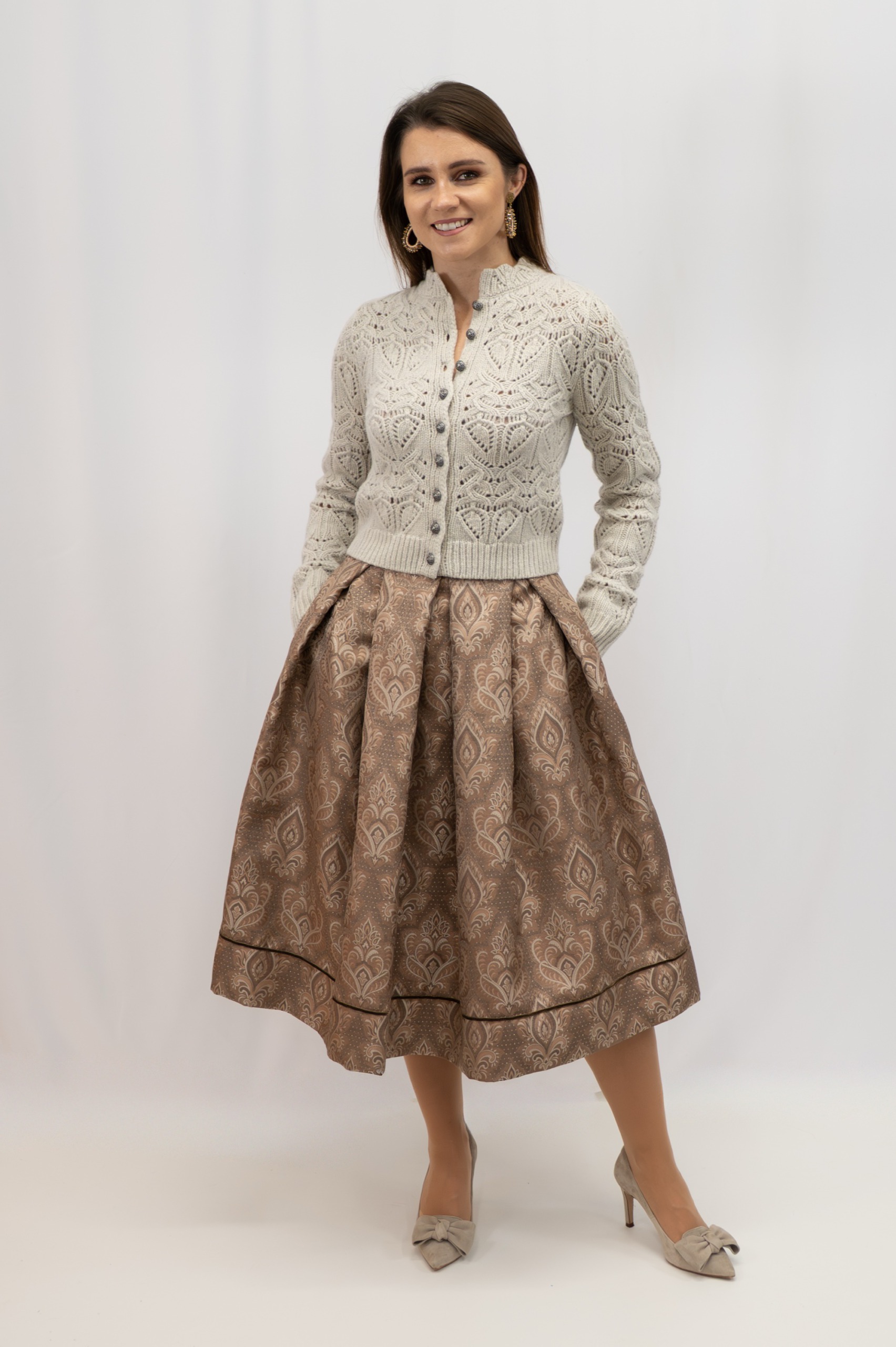 Trachtenrock Olivia Karamell