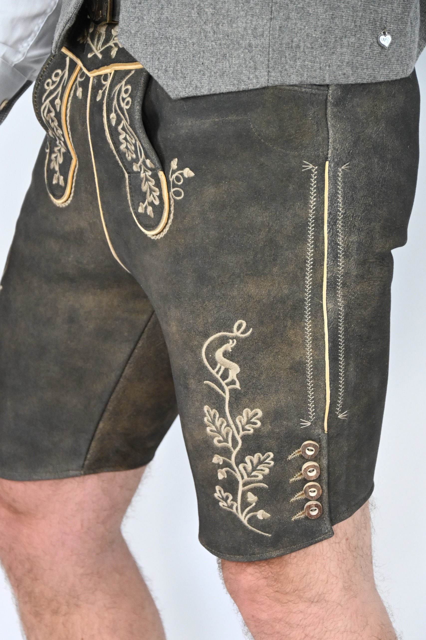 Lederhose Ludwig dunkel