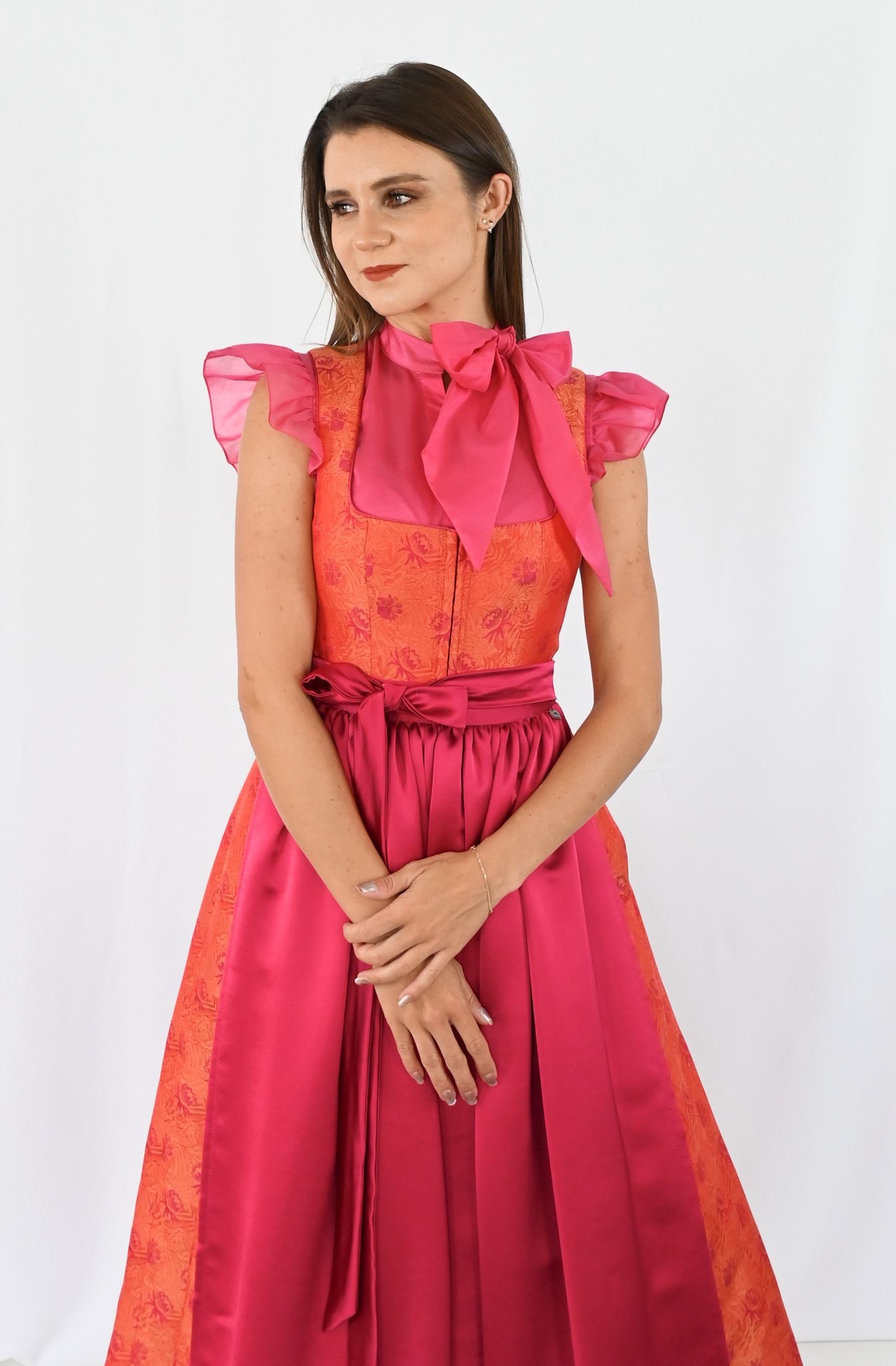 Dirndlbluse Emma pink