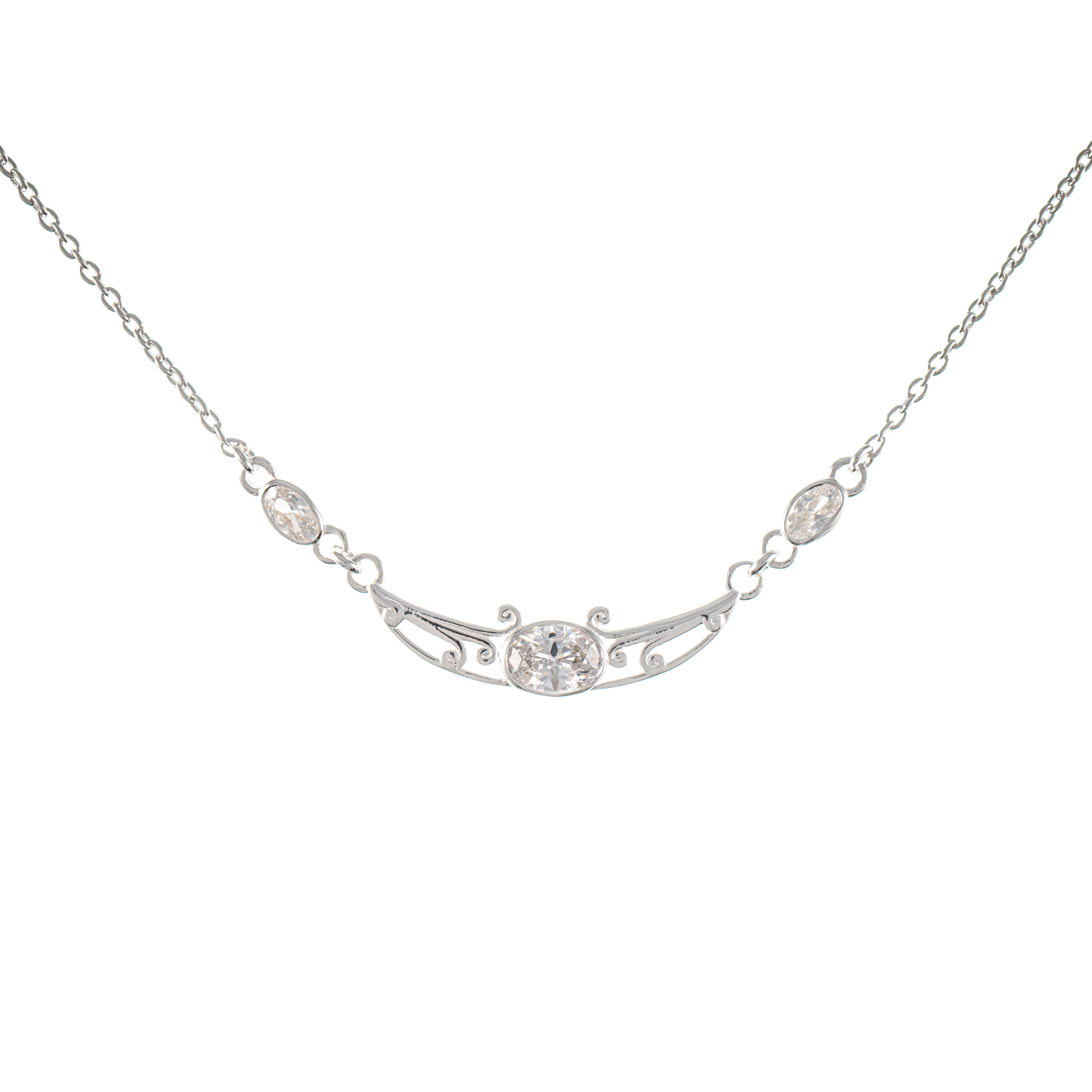 Collier 925 Silber Zirkonia
