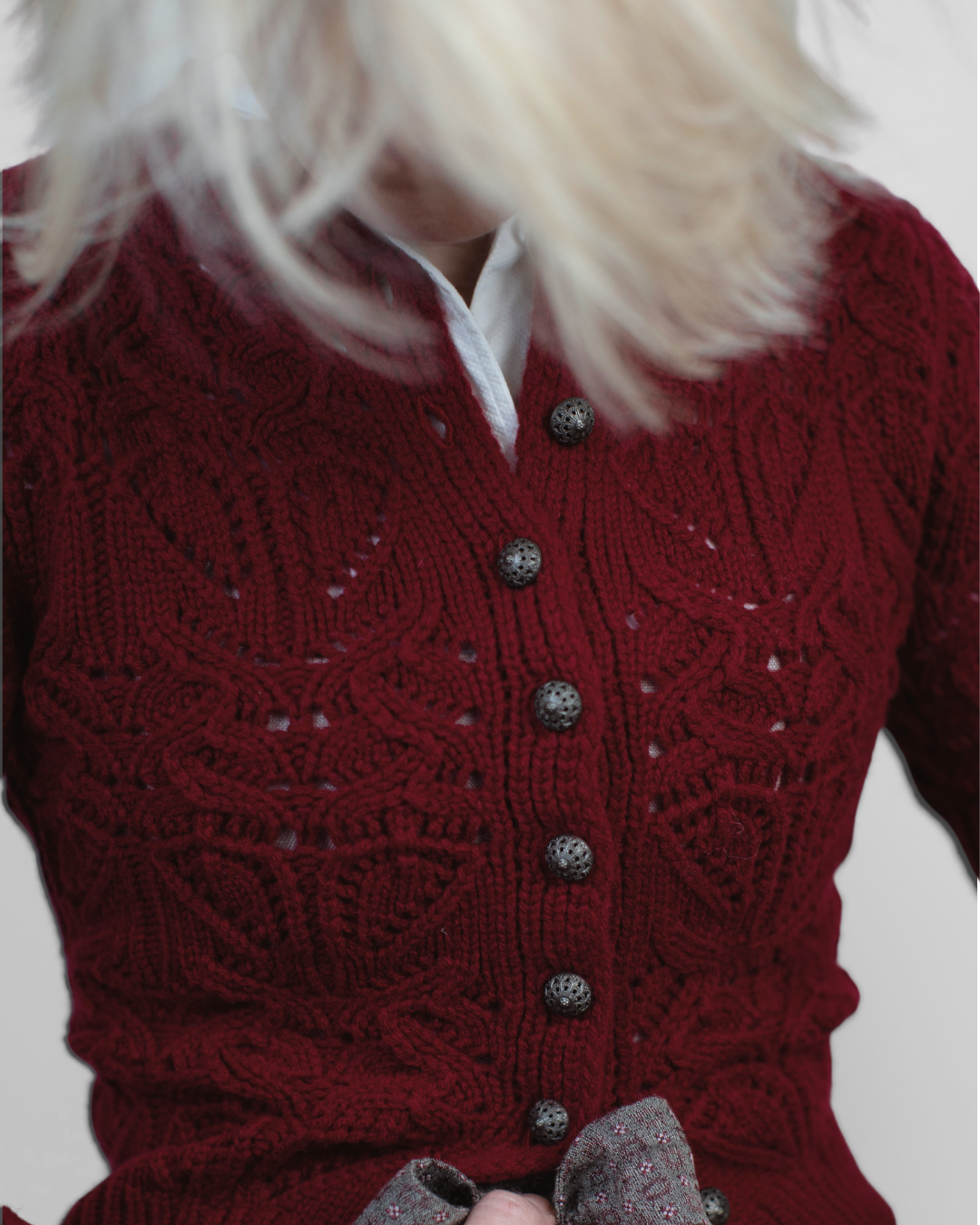 Strickjacke Aria Bordeaux
