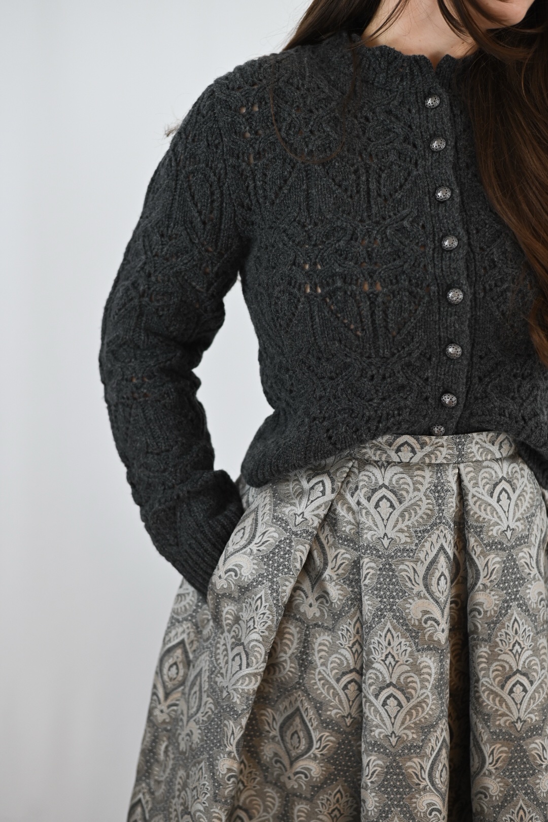 Trachtenrock Olivia Anthrazit